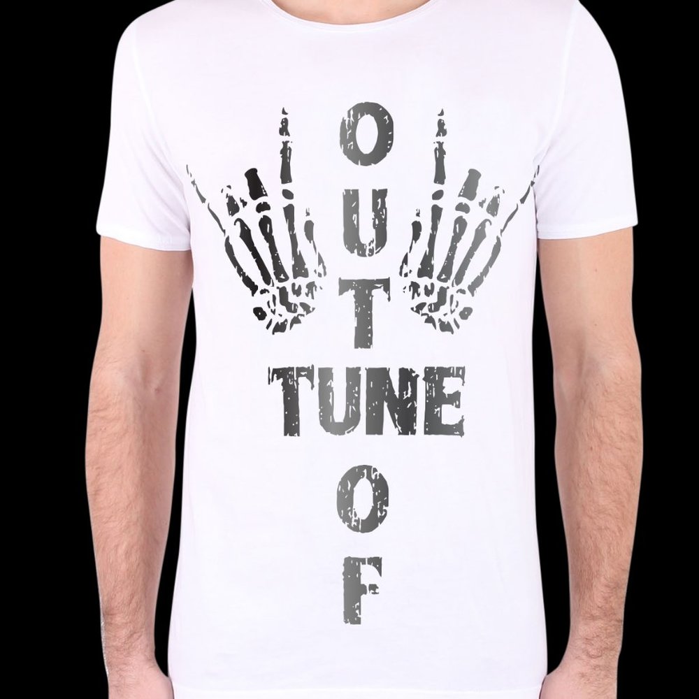 Men's Bones Graphics T Shirts - White